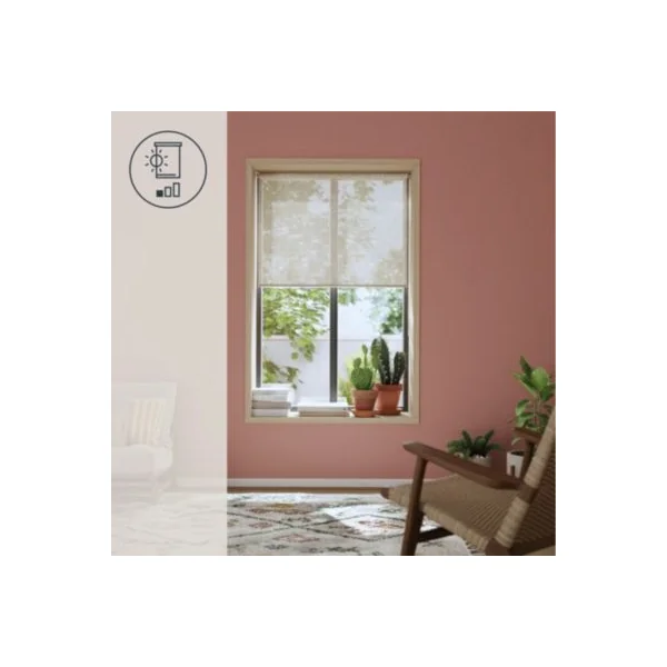 Store enrouleur voile sans perçage Emini beige l.90 x H.180cm Goodhome