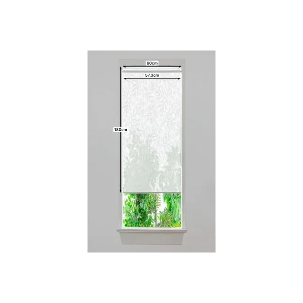 Store enrouleur voile sans perçage Flasor blanc cassé l.60 x H.180cm Goodhome