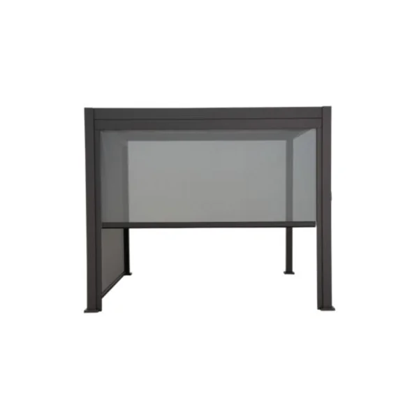 Store latéral guidé pour pergola adossée 3m Breva Klikstrom gris foncé
