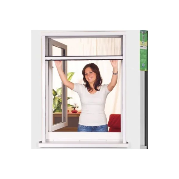 Store moustiquaire enroulable blanc pour fenêtre 150 x 220 cm
