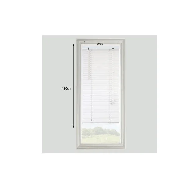 Store vénitien bois blanc l.60 x H.180 cm GoodHome Cana