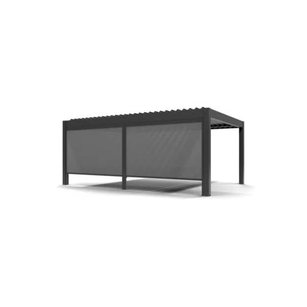Store ZIP 568 x 225 cm pour pergola Vali 4 x 6 m gris anthracite