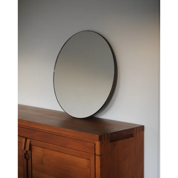 Striking Mid-Century Circular Mirror, Italy