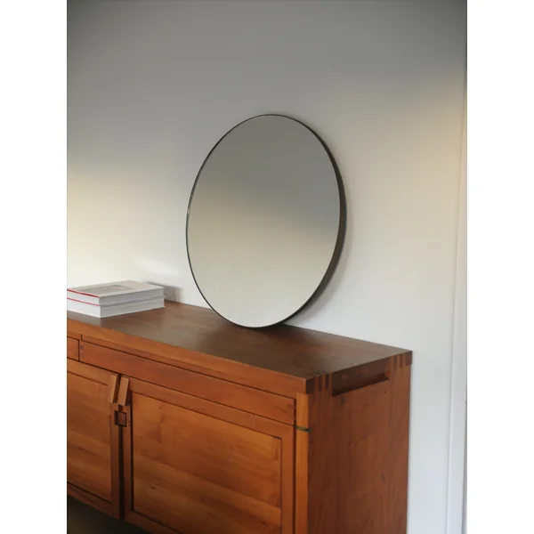 Striking Mid-Century Circular Mirror, Italy