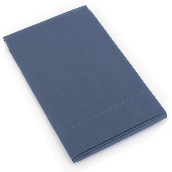 Taie de traversin uni 185X43 cm 100% coton ALTO bleu Jean