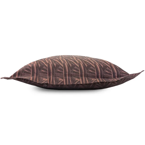 Taie d'oreiller 65x65 cm Satin de coton OPERA Marron foncé