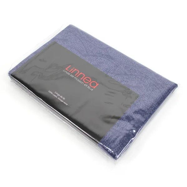 Taie d'oreiller 65x65 cm Satin de coton VENDOME Bleu foncé