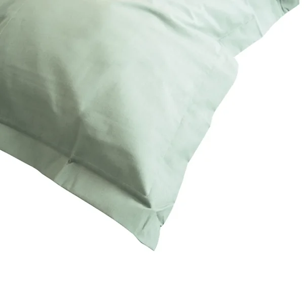 Taie d'oreiller uni 40x40 cm 100% coton ALTO vert fleur d'amandier