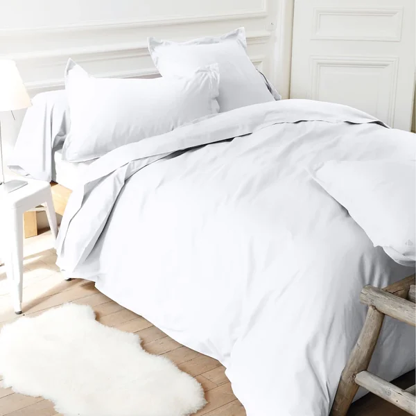 Taie d'oreiller uni 70x50 cm pur percale PRIMO Blanc