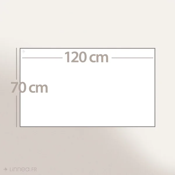 Tapis de bain 70x120 cm DREAM Ecru 2100 g/m2