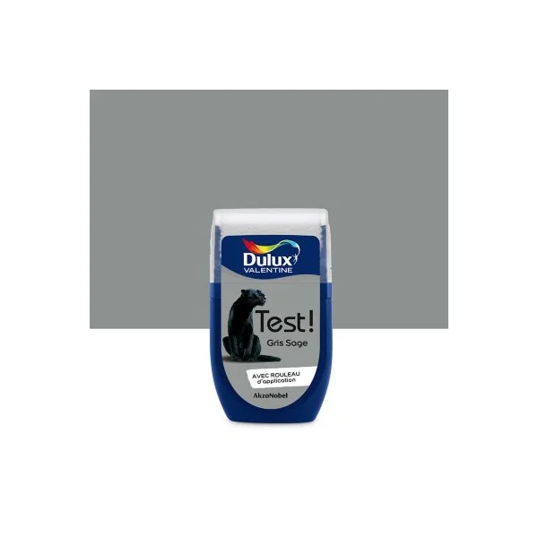 Testeur de peinture Crème De Couleur Dulux Valentine Gris Sage 30 ml