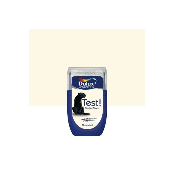 Testeur de peinture Crème de Couleur Dulux Valentine voile blanc 30ml