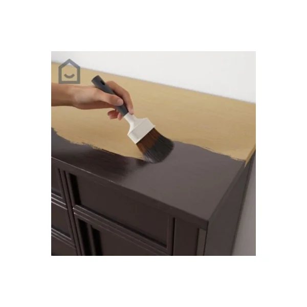 Testeur de peinture pour meubles bois, mélaminé et métal GoodHome satin argent Pasadena 80ml
