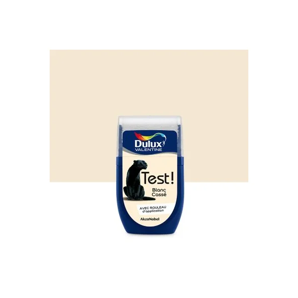 Testeur peinture blanc cassé Dulux Valentine Crème De Couleur 30 ml