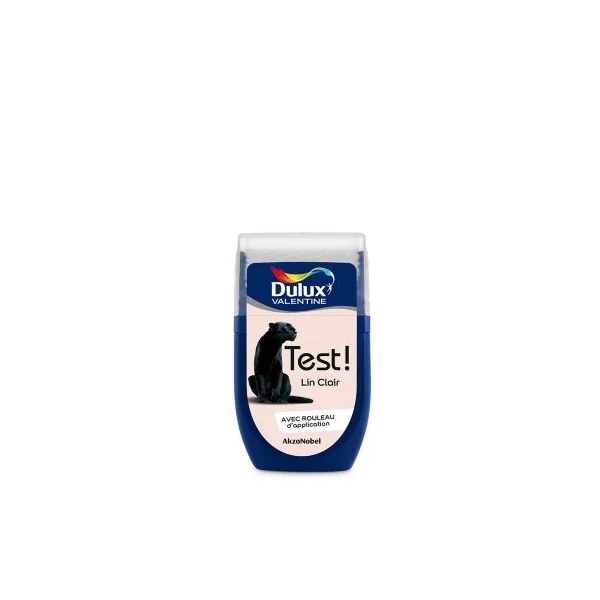 Testeur peinture blanc lin clair Dulux Valentine Crème de couleur 30 ml
