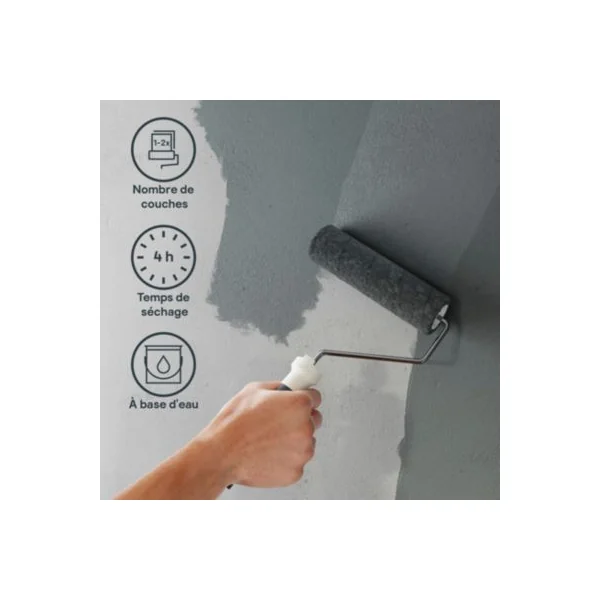 Testeur peinture couleur 2 en 1 velours GoodHome terrazzo gris 50ml