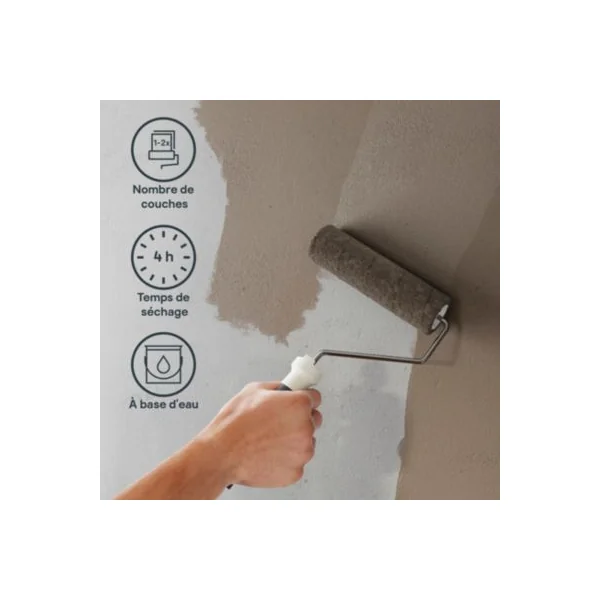 Testeur peinture couleur 2 en 1 velours GoodHome terre glaise 50ml