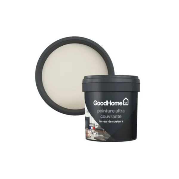 Testeur peinture couleur 2 en 1 velours GoodHome travertin 50ml