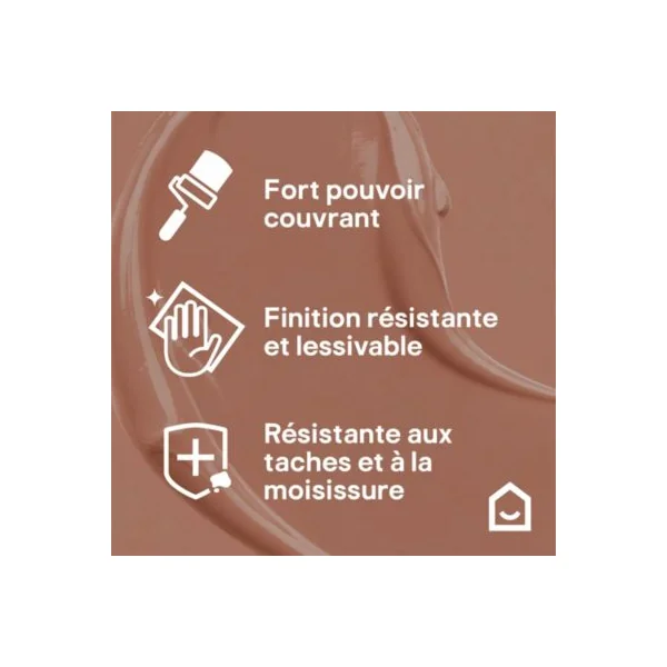 Testeur peinture cuisine et salle de bains rouge terracotta camden satin GoodHome 50 ml
