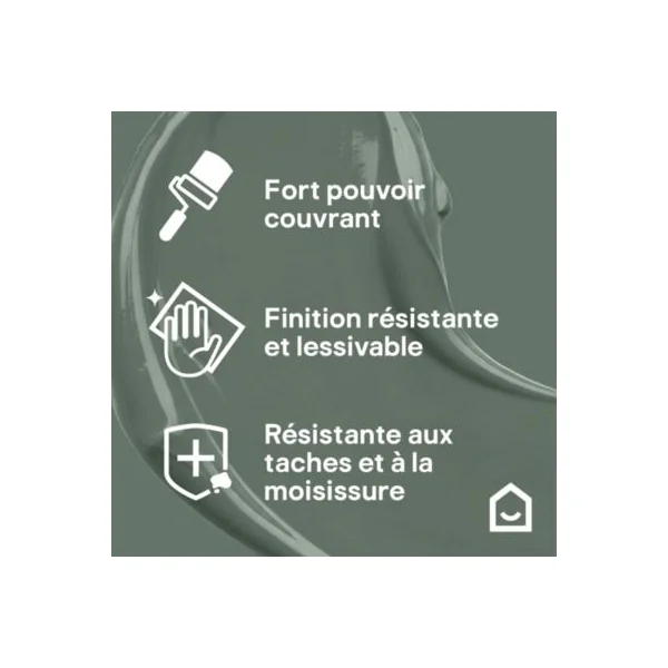 Testeur peinture cuisine et salle de bains vert ballina satin GoodHome 50 ml