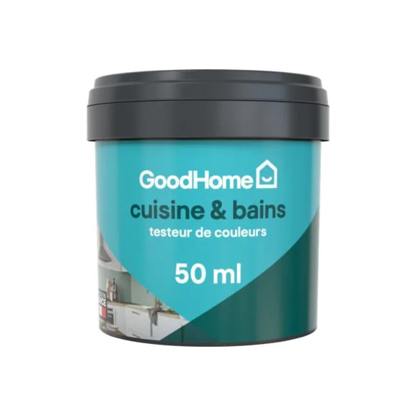 Testeur peinture cuisine et salle de bains vert edenbery satin GoodHome 50 ml