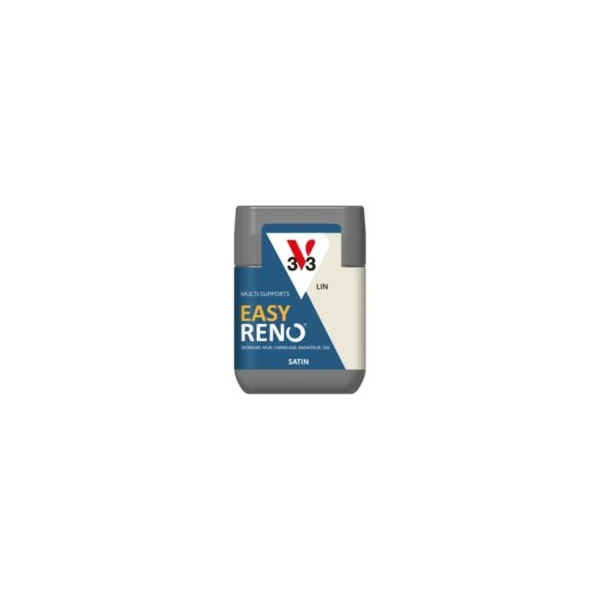 Testeur peinture de rénovation multi-supports V33 Easy Reno beige lin satin 75ml