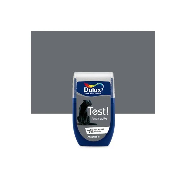 Testeur peinture gris anthracite Dulux Valentine Crème De Couleur 30 ml
