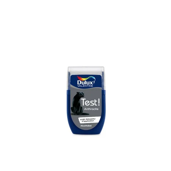 Testeur peinture gris anthracite Dulux Valentine Crème De Couleur 30 ml