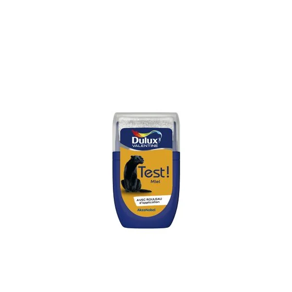 Testeur peinture jaune miel Dulux Valentine Crème de couleur 30 ml