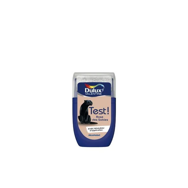 Testeur peinture rose des sables Dulux Valentine Crème de Couleur 30 ml