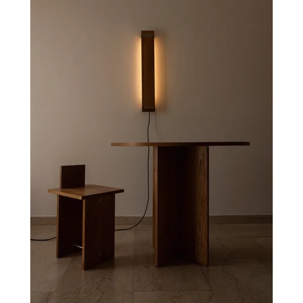 The Axis Table in Wood and Metal