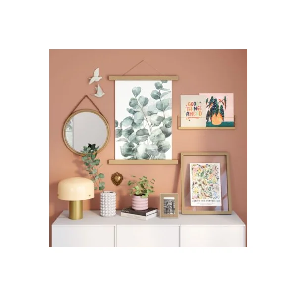Tige d'eucalyptus décorative H.92cm bleu vert clair Atmosphera