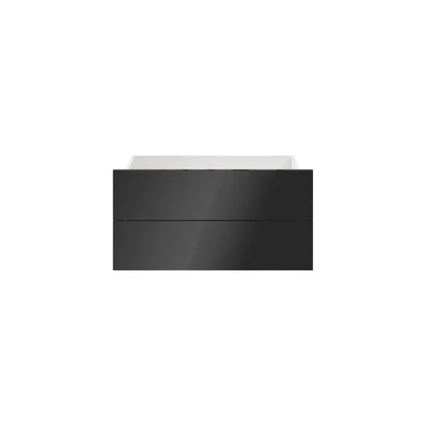Tiroir anthracite brillant GoodHome Atomia H. 18,5 x L. 74,4 x P. 39 cm vendu par 2