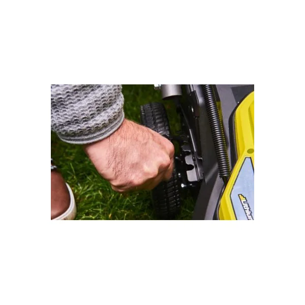 Tondeuse sans fil avec batterie 18 V - largeur de coupe 37 cm - hauteur de coupe 20 à 70 mm - bac 45 L - Ryobi RY18LMX37A-150