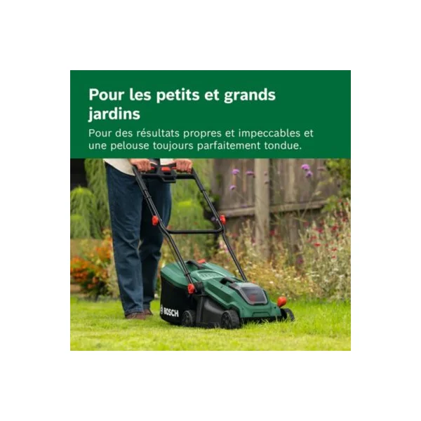 Tondeuse à gazon électrique sans fil sur batterie Bosch Rotak 18V-32 65mm 1x4Ah