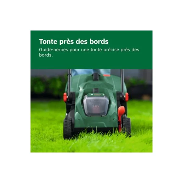 Tondeuse à gazon électrique sans fil sur batterie Bosch Rotak 18V-32 65mm 1x4Ah