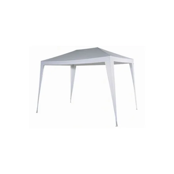 Tonnelle autoportante acier et toit polyéthylène Suhali blanche 3 x 2 m