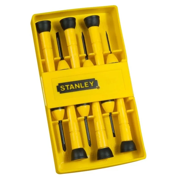 Tournevis horloger bi-matière - coffret 6 pièces STANLEY
