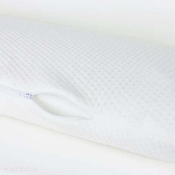 Traversin plat 150x35 cm ASCONA mousse à mémoire de forme visco