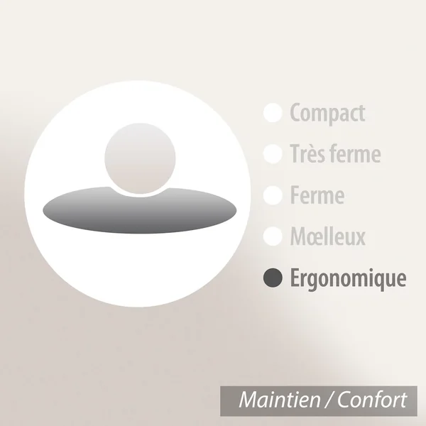 Traversin plat 80x35 cm ASCONA mousse à mémoire de forme visco