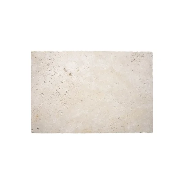 Travertin sol et mur intérieur L.60 x l.40 cm x ép.12 mm, Travertino Light