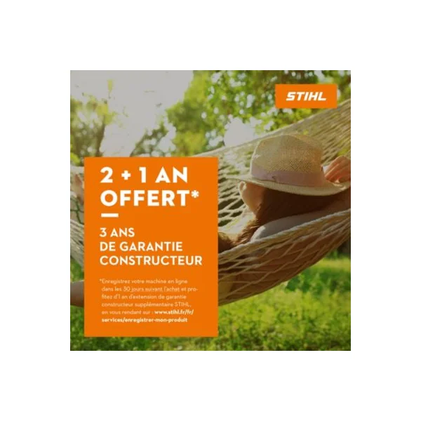 Tronçonneuse thermique 31 cm³ - longueur du guide-chaîne 350 mm - poids 4,8 kg - Stihl MS 172 C-BE
