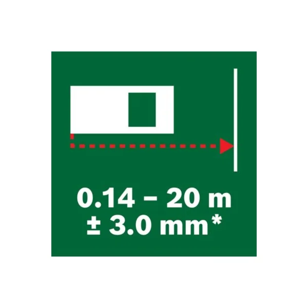 Télémètre laser Bosch EasyDistance 20 portée jusqu'à 20 m précision ± 3 mm