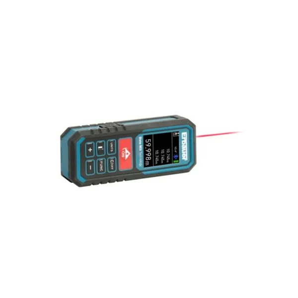 Télémètre laser connecté Erbauer portée jusqu'à 60 m précision ± 1,5 mm