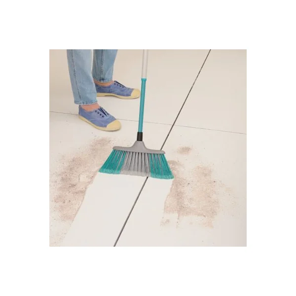Tête de balais à poils Doux GoodHome fibres mélangées gris et bleu L.28 x l.7cm