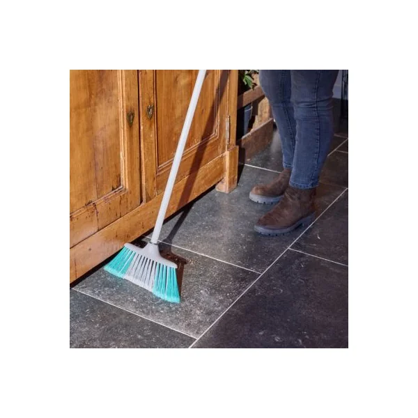 Tête de balais à poils Doux GoodHome fibres mélangées gris et bleu L.28 x l.7cm