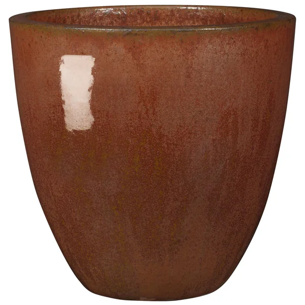Vase en terre cuite émaillée rouge Deroma Tonkin Koï 25 L - Ø 40 x H 36 cm