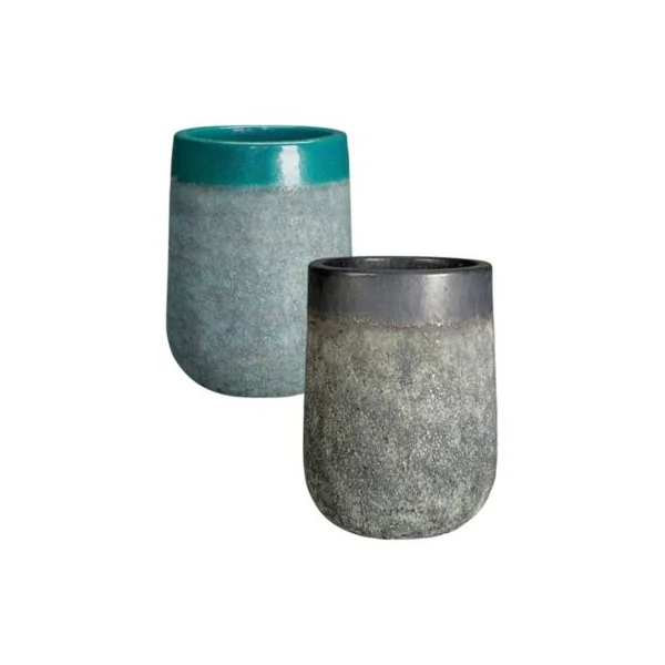 Vase haut Galway terre cuite gris H.60 cm Deroma