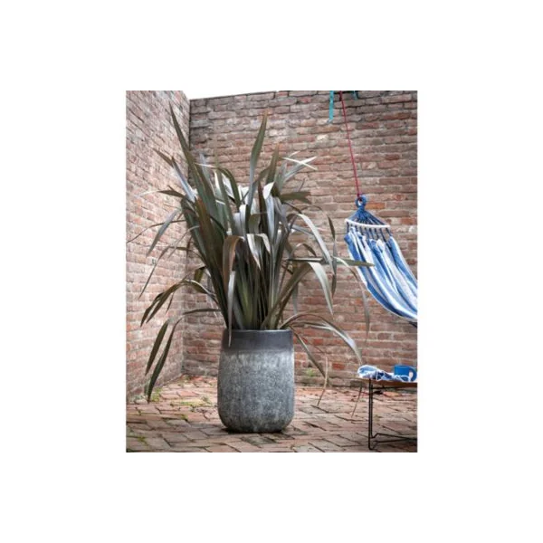 Vase haut Galway terre cuite gris H.60 cm Deroma