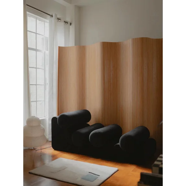 Velvet Plywood Lounge Chair